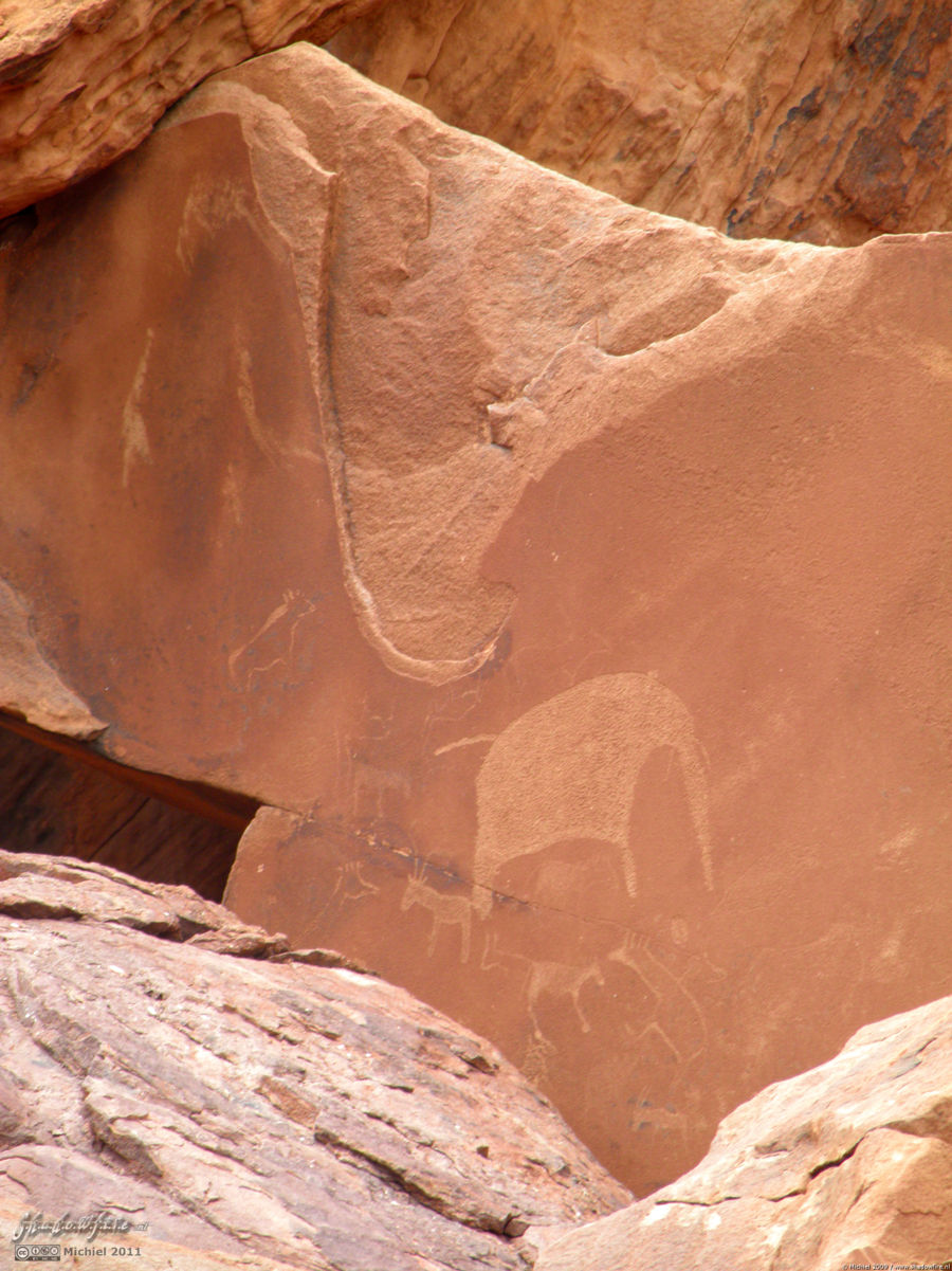 spot the elephant, rock art, Twyfelfontein, Namib Desert, Namibia, Africa 2011,travel, photography