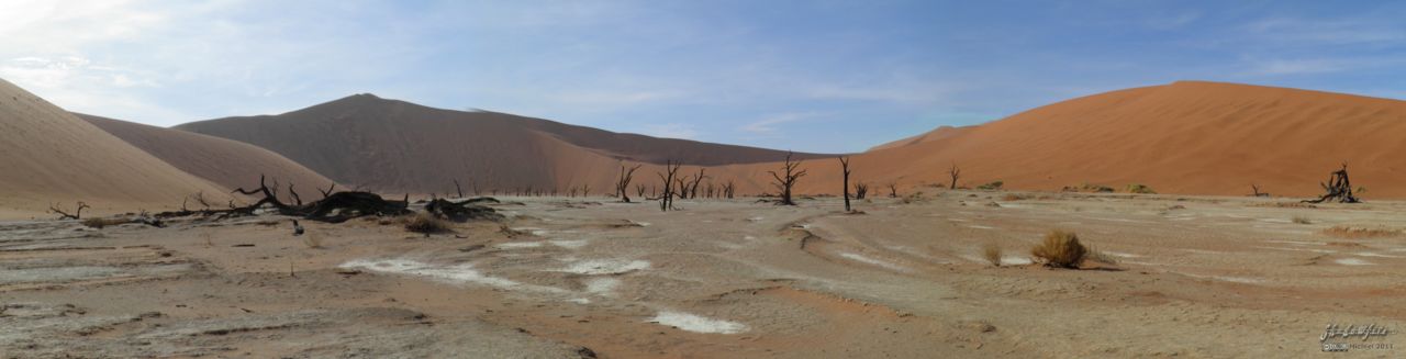 Dead Vlei panorama Dead Vlei, The Sand Dune Sea, Namib Desert, Namibia, Africa 2011,travel, photography, panoramas