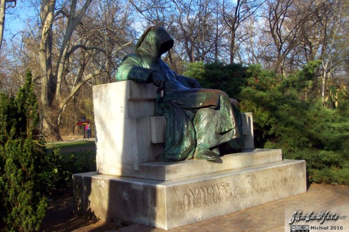 Anonymus statue, Vajdahunyad Castle, City Park, Budapest, Hungary, Budapest 2010,travel, photography,favorites