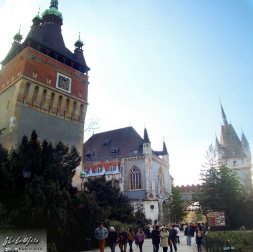 Vajdahunyad Castle panorama Vajdahunyad Castle, City Park, Budapest, Hungary, Budapest 2010,travel, photography,favorites, panoramas