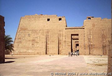 Ramses 3 Temple, Medinat Habu, West Bank, Luxor, Egypt 2004,travel, photography,favorites