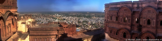 Mehrangarh fort panorama Mehrangarh fort, Jodhpur, Rajasthan, India, India 2009,travel, photography,favorites, panoramas