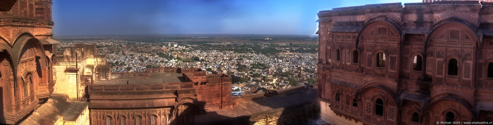 Mehrangarh fort panorama Mehrangarh fort, Jodhpur, Rajasthan, India, India 2009,travel, photography,favorites, panoramas