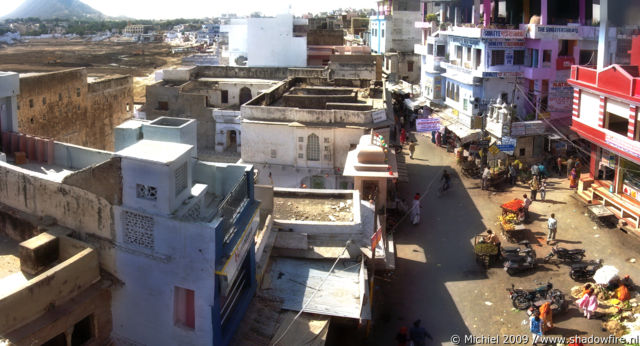 Sadar Bazaar panorama Sadar Bazaar, Pushkar, Rajasthan, India, India 2009,travel, photography,favorites, panoramas