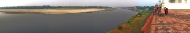 Yamuna river panorama Yamuna river, Taj Mahal, Agra, Uttar Pradesh, India, India 2009,travel, photography, panoramas