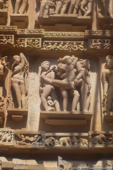 Lakshmana Hindu temple, western group, Khajuraho, Madhya Pradesh, India, India 2009,travel, photography