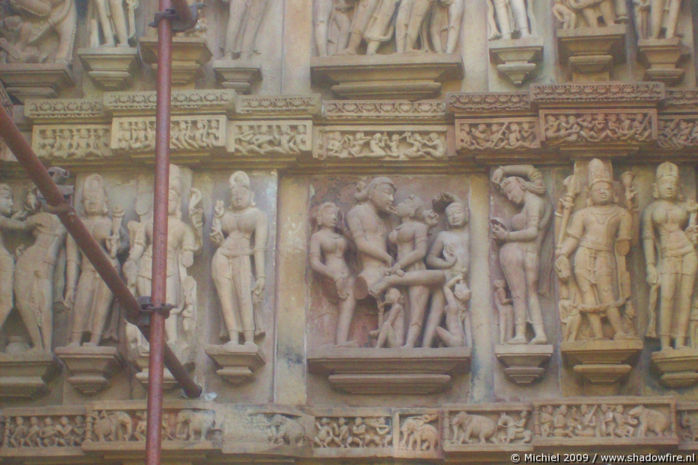 Lakshmana Hindu temple, western group, Khajuraho, Madhya Pradesh, India, India 2009,travel, photography