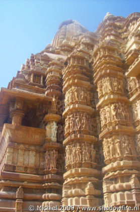 Kandariya Mahadev Hindu temple, western group, Khajuraho, Madhya Pradesh, India, India 2009,travel, photography