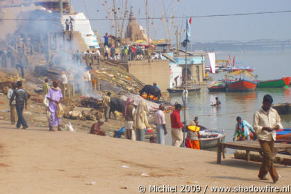 cremation, Manikarnika burning Ghat, Ganges river, Varanasi, Uttar Pradesh, India, India 2009,travel, photography