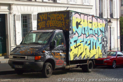graffiti car, Montmartre, Paris, France, Paris 2010,travel, photography
