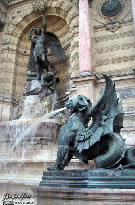 Saint Michel statue, Paris, France, Paris 2010,travel, photography,favorites