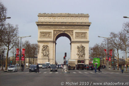 Arc de Triomphe, Place Charles de Gaulle, Avenue des Champs Elysees, Paris, France, Paris 2010,travel, photography