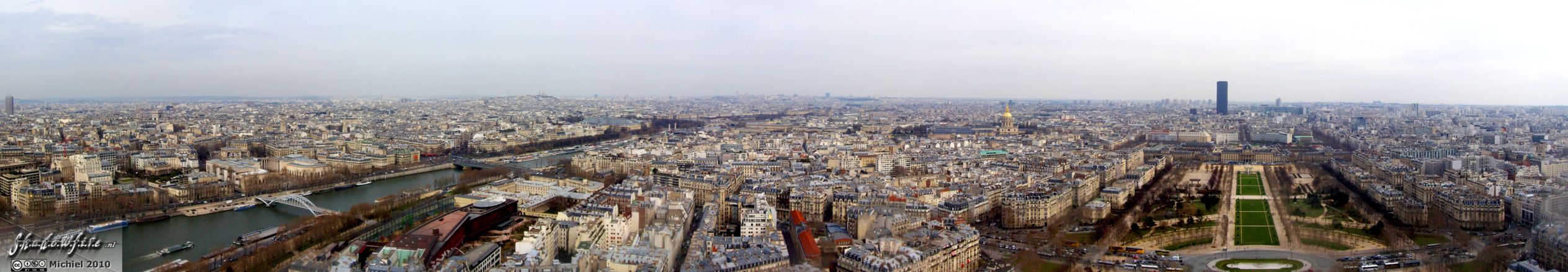 Eiffel Tower panorama Eiffel Tower, Seine river, Tour Montparnasse, Invalides, Paris, France, Paris 2010,travel, photography,favorites, panoramas