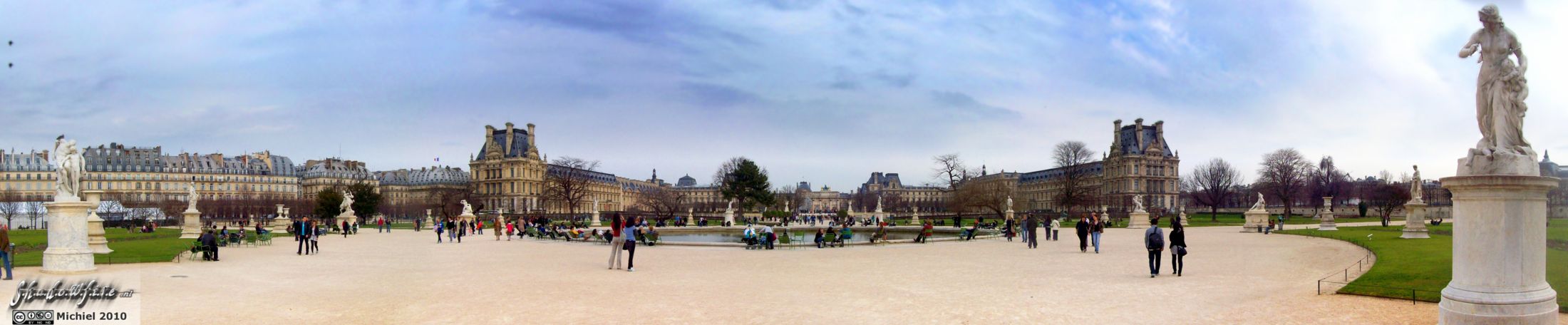 Jardin des Tuileries panorama Jardin des Tuileries, Louvre, Paris, France, Paris 2010,travel, photography,favorites, panoramas