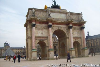 Arc de Triomphe du Carrousel, Louvre, Paris, France, Paris 2010,travel, photography