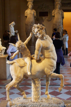 Old Centaur teased by Eros, Louvre, Paris, France, Paris 2010,travel, photography,favorites