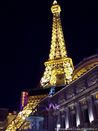 Paris, The Strip, Las Vegas BLV, Las Vegas, Nevada, United States 2008,travel, photography
