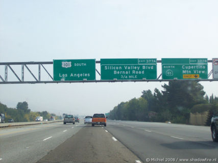 Route 101, Silicon Valley, Mountain View, California, United States 2008,travel, photography