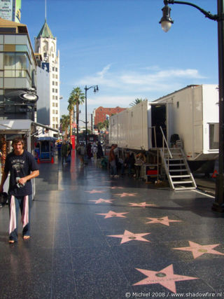 Walk Fame on Walk Of Fame  Hollywood Blv  Hollywood  Los Angeles Area  California