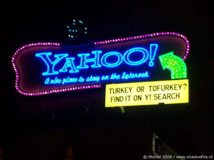Yahoo, Sunset BLV, Hollywood, Los Angeles area, California, United States 2008,travel, photography