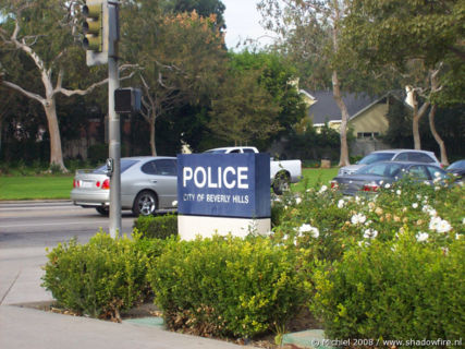 Police station, Rexford RD, Beverly Hills, Los Angeles area, California, United States 2008,travel, photography