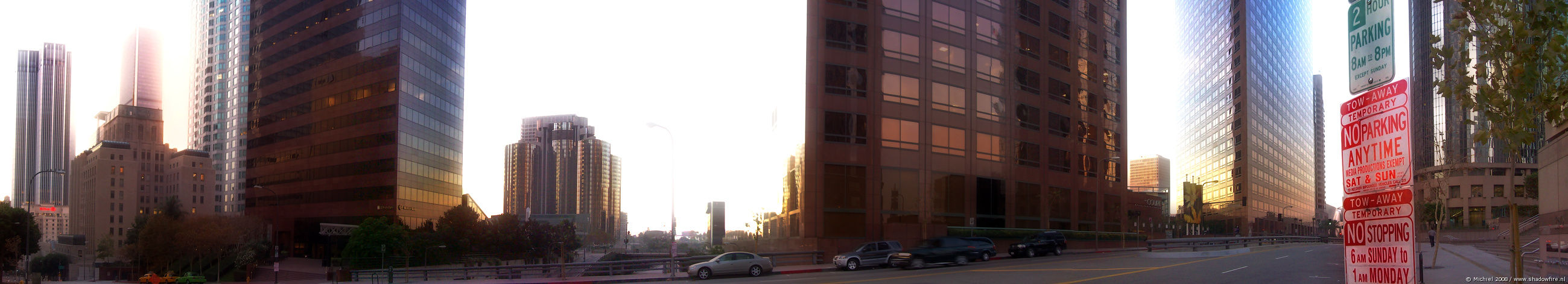 Grand AVE panorama Grand AVE, Downtown, Los Angeles, California, United States 2008,travel, photography, panoramas