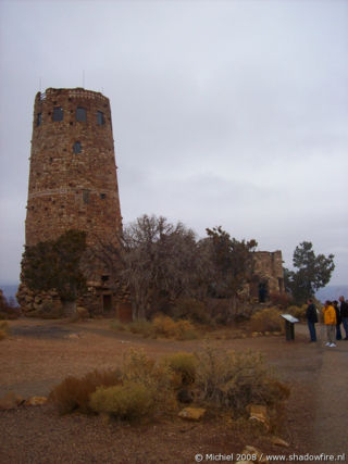 Watchtower, Desert View, South rim, Grand Canyon NP, Arizona, United States 2008,travel, photography