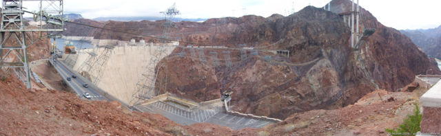 Hoover Dam panorama Hoover Dam, Nevada, United States 2008,travel, photography,favorites, panoramas