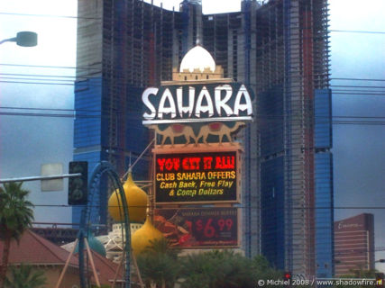 Sahara, The Strip, Las Vegas BLV, Las Vegas, Nevada, United States 2008,travel, photography