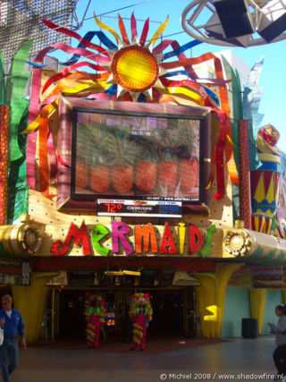 Mermaids, Freemont Street Experience, Downtown, Las Vegas, Nevada, United States 2008,travel, photography