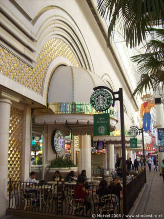 Starbucks, Freemont Street Experience, Downtown, Las Vegas, Nevada, United States 2008,travel, photography