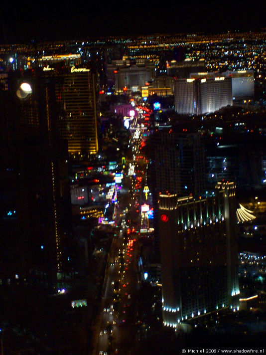 Las Vegas view from the Stratosphere, Stratosphere, The Strip, Las Vegas BLV, Las Vegas, Nevada, United States 2008,travel, photography