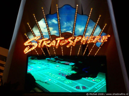 Stratosphere, The Strip, Las Vegas BLV, Las Vegas, Nevada, United States 2008,travel, photography