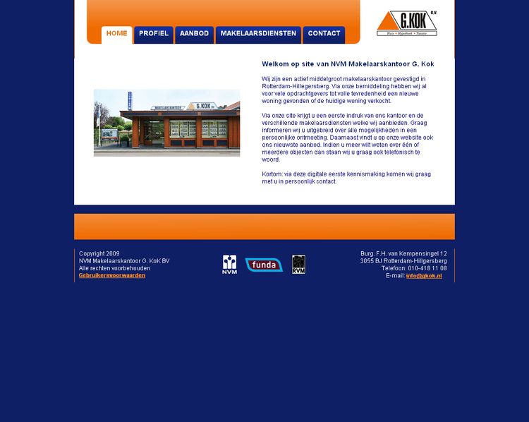 NVM wonen website RW work, websites, portfolio, html, css, coldfusion