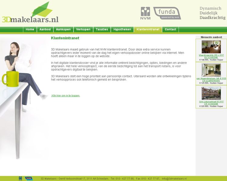 NVM wonen website RW work, websites, portfolio, xml, html, css, coldfusion, bmw