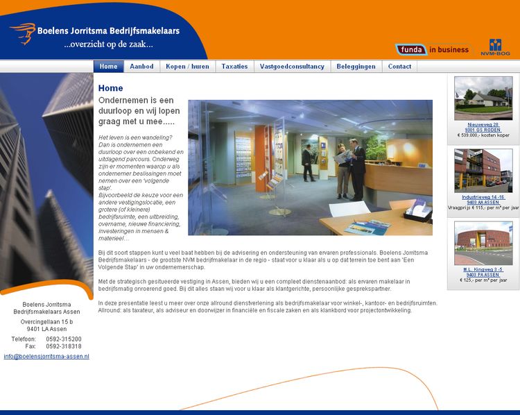 NVM wonen website RW work, websites, portfolio, xml, html, css, coldfusion, bmw