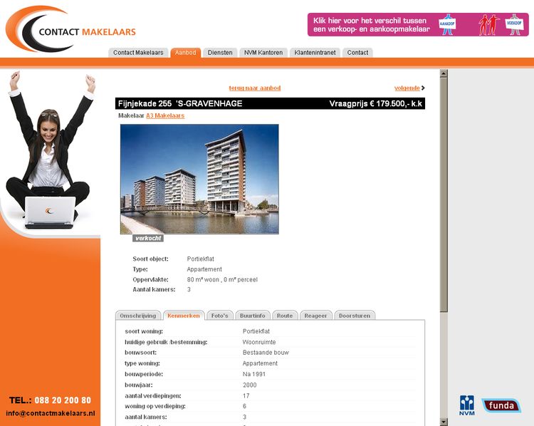 NVM wonen website RW work, websites, portfolio, xml, html, css, coldfusion, bmw