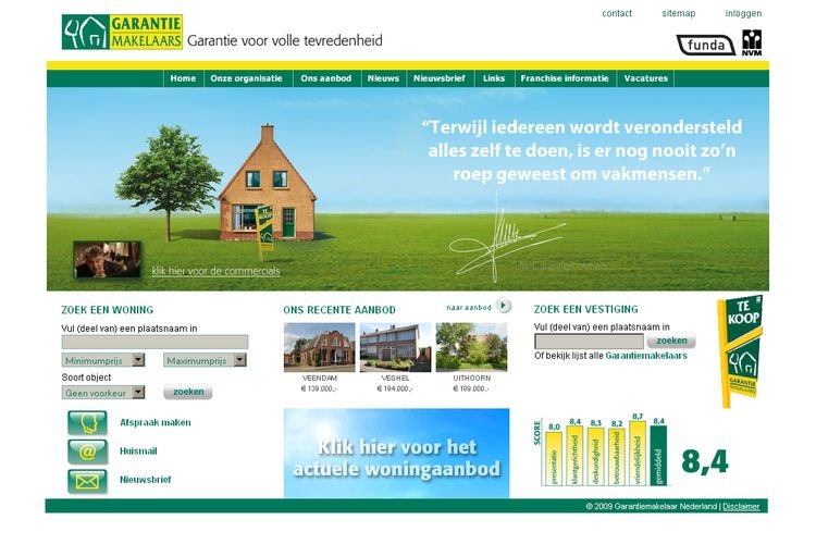 NVM wonen website RW work, websites, portfolio, html, css, coldfusion