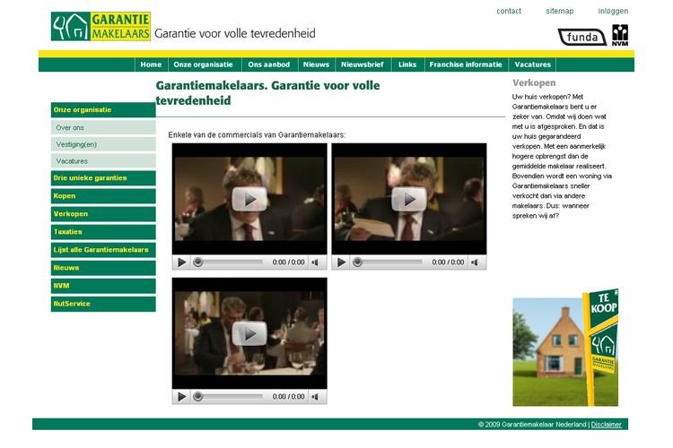 NVM wonen website RW work, websites, portfolio, html, css, coldfusion