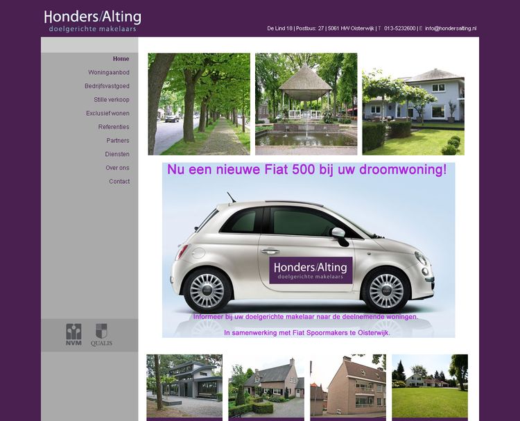 NVM wonen website RW work, websites, portfolio, xml, html, css, coldfusion, bmw