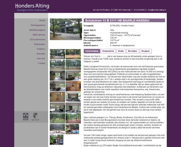 NVM wonen website RW work, websites, portfolio, xml, html, css, coldfusion, bmw