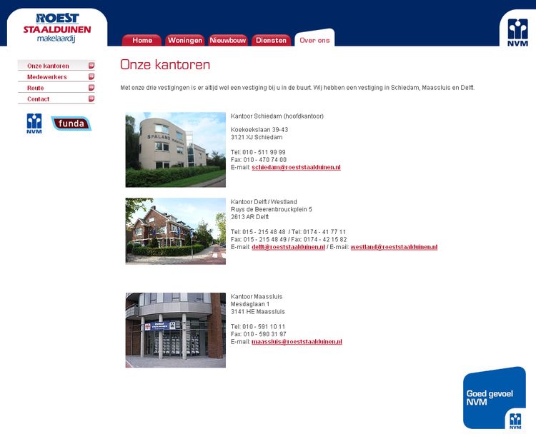 NVM wonen website (NVM) RW work, websites, portfolio, xml, html, css, coldfusion, bmw, NVM stijl