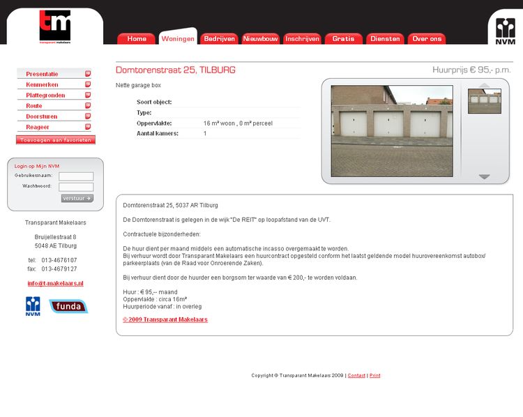 NVM wonen website (NVM) RW work, websites, portfolio, xml, html, css, coldfusion, bmw, NVM stijl