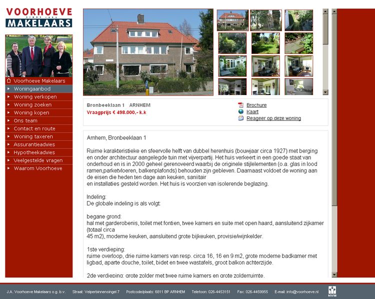 NVM wonen website RW work, websites, portfolio, xml, html, css, coldfusion, bmw