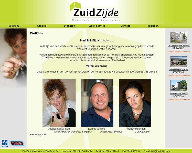 NVM wonen website RW work, websites, portfolio, xml, html, css, coldfusion, bmw