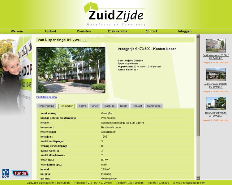 NVM wonen website RW work, websites, portfolio, xml, html, css, coldfusion, bmw